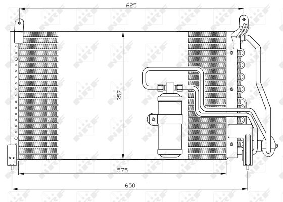 Condensator, climatizare 35134 NRF