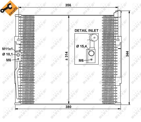 Condensator, climatizare 35146 NRF