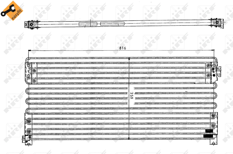 Condensator, climatizare 35154 NRF