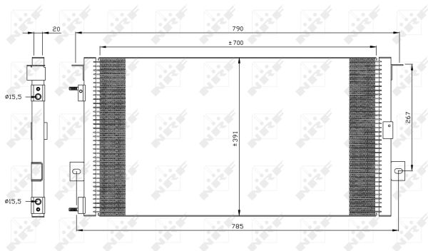 Condensator, climatizare 35156 NRF