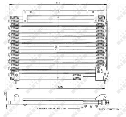 Condensator, climatizare 35191 NRF