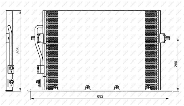 Condensator, climatizare 35196 NRF