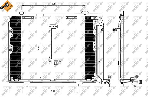 Condensator, climatizare 35214 NRF