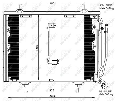 Condensator, climatizare 35215 NRF