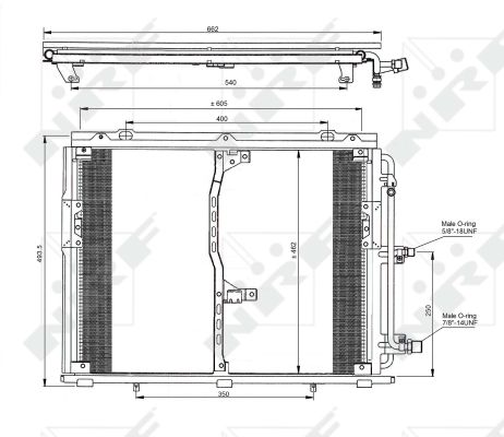 Condensator, climatizare 35229 NRF