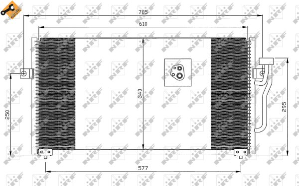 Condensator, climatizare 35293 NRF