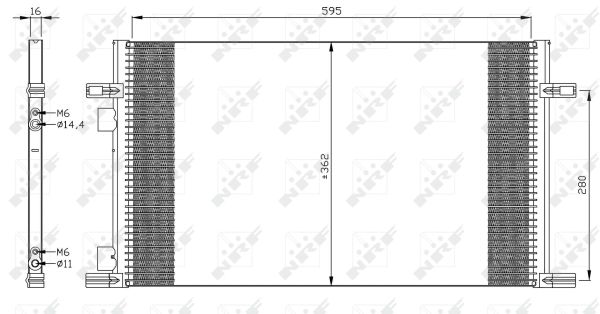 Condensator, climatizare 35298 NRF