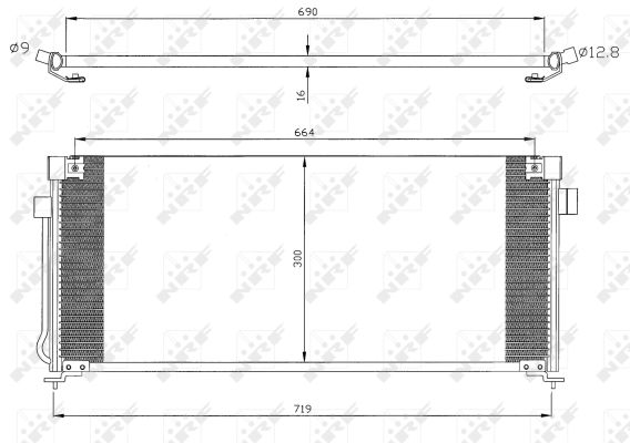 Condensator, climatizare 35324 NRF