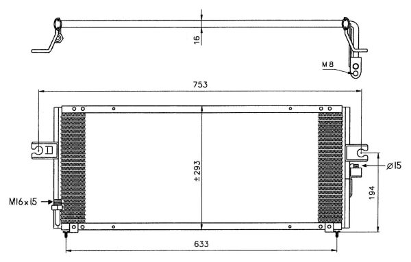 Condensator, climatizare 35331 NRF