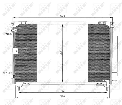 Condensator, climatizare 35339 NRF