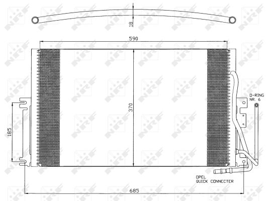 Condensator, climatizare 35342 NRF