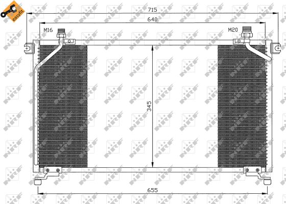 Condensator, climatizare 35373 NRF