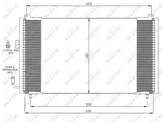 Condensator, climatizare 35378 NRF