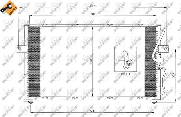 Condensator, climatizare 35396 NRF