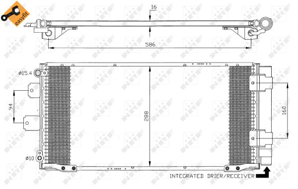 Condensator, climatizare 35436 NRF