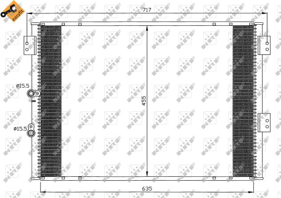 Condensator, climatizare 35461 NRF