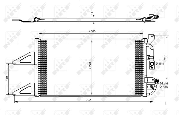 Condensator, climatizare 35489 NRF