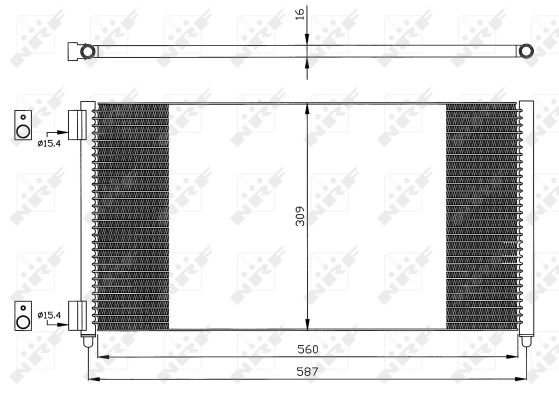 Condensator, climatizare 35496 NRF