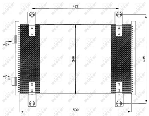 Condensator, climatizare 35501 NRF