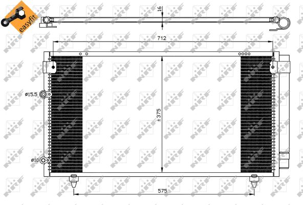 Condensator, climatizare 35518 NRF