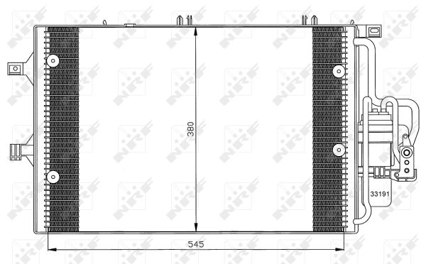 Condensator, climatizare 35529 NRF