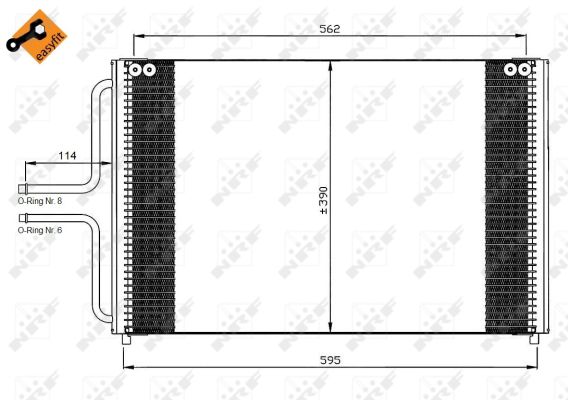 Condensator, climatizare 35533 NRF