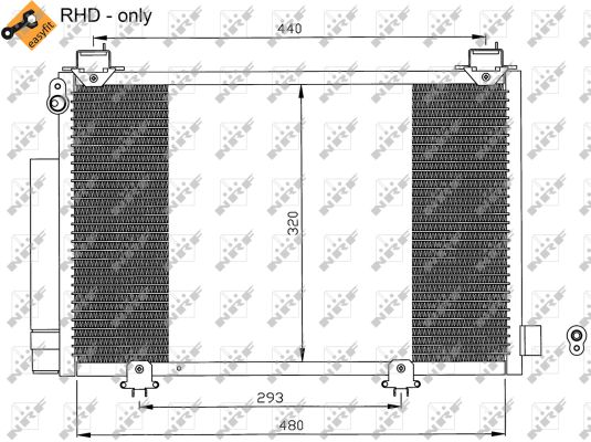 Condensator, climatizare 35552 NRF