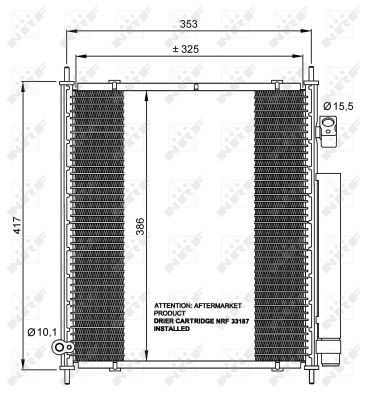 Condensator, climatizare 35562 NRF