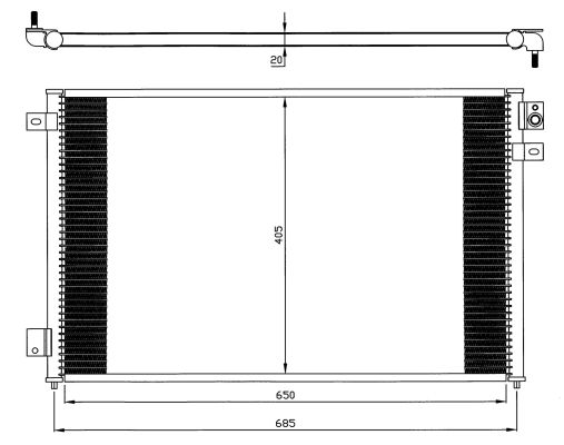 Condensator, climatizare 35567 NRF