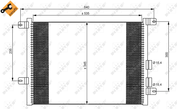 Condensator, climatizare 35590 NRF