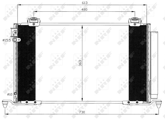 Condensator, climatizare 35595 NRF