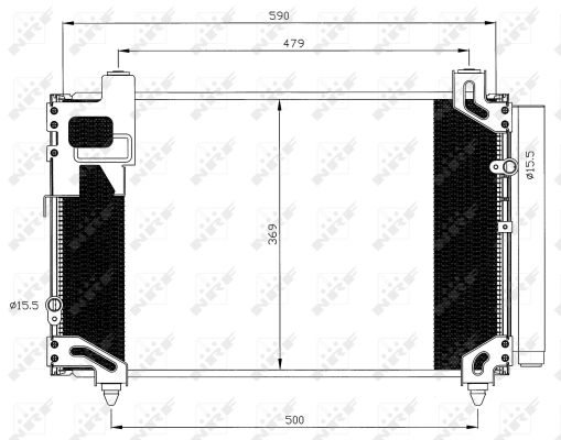 Condensator, climatizare 35596 NRF