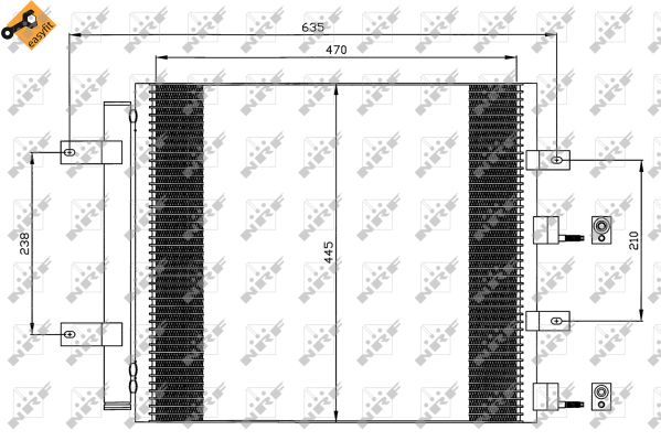 Condensator, climatizare 35604 NRF