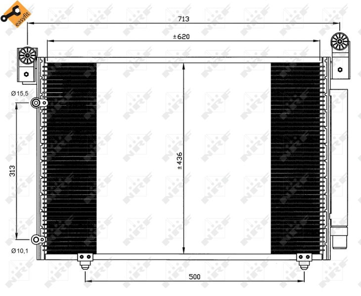 Condensator, climatizare 35612 NRF