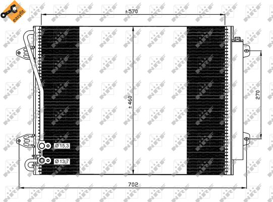 Condensator, climatizare 35613 NRF