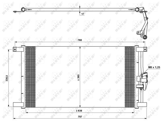 Condensator, climatizare 35640 NRF