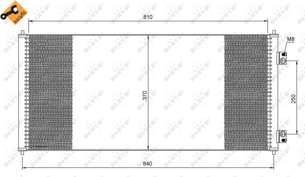 Condensator, climatizare 35651 NRF