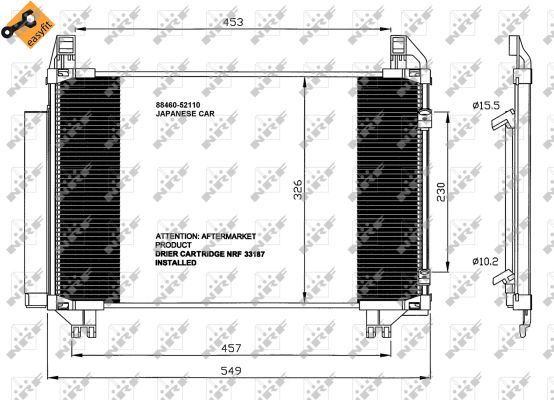 Condensator, climatizare 35652 NRF