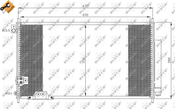 Condensator, climatizare 35740 NRF