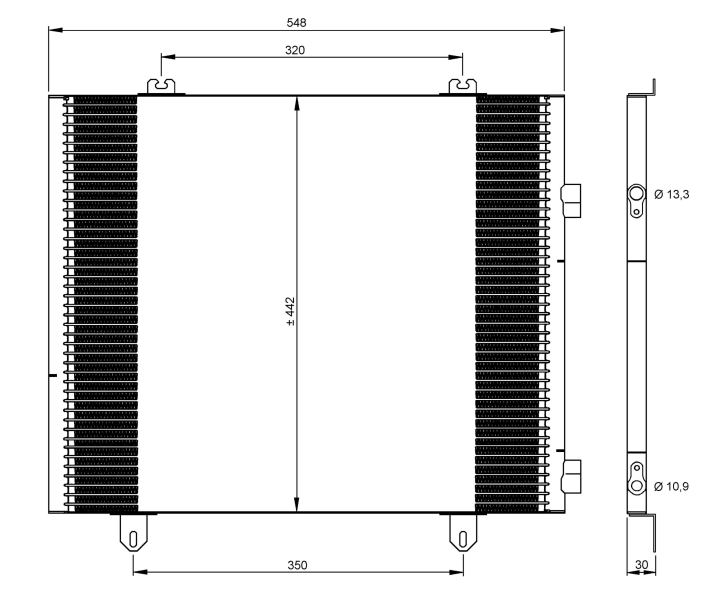 Condensator, climatizare 35747 NRF