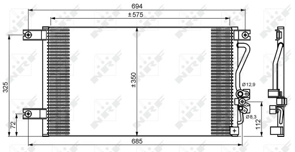 Condensator, climatizare 35756 NRF