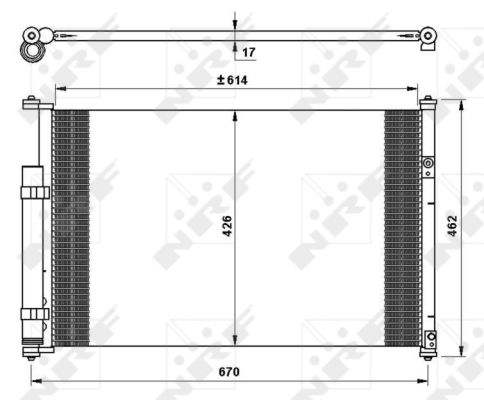 Condensator, climatizare 35769 NRF