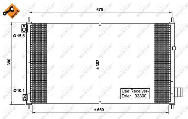 Condensator, climatizare 35780 NRF