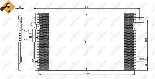 Condensator, climatizare 35799 NRF