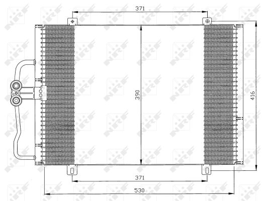 Condensator, climatizare 35833 NRF