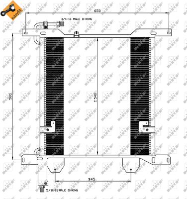 Condensator, climatizare 35837 NRF