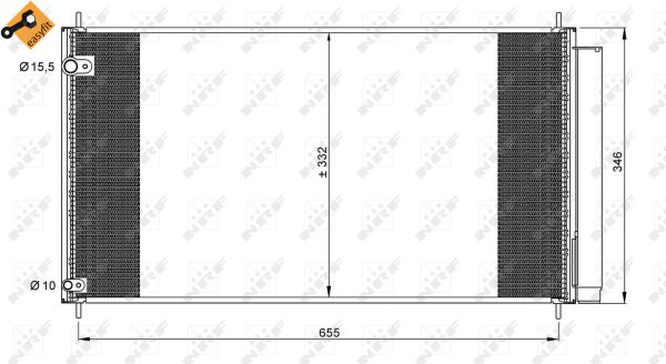 Condensator, climatizare 35838 NRF