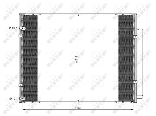 Condensator, climatizare 35857 NRF