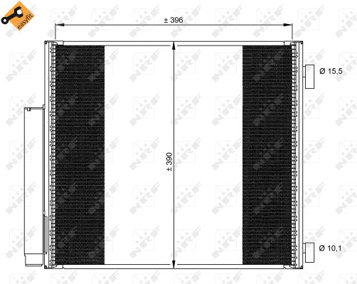 Condensator, climatizare 35859 NRF