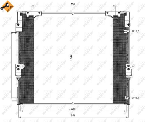 Condensator, climatizare 35862 NRF